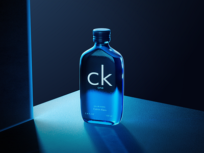 Calvin Klein Product 3d clavin klain cosmetic design illustration logo rendering