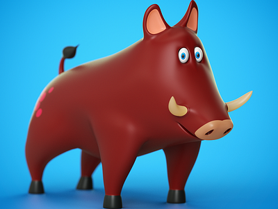 Piggy character cute pig swine