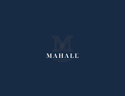 MAHALL - Logo Design april art brkckroglu congress creative darkblue design digital living logo logodesign logotype new prom wedding