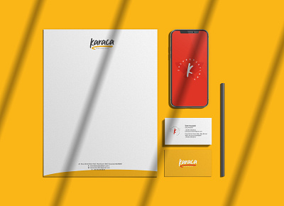 Karaca Sucukları - Corporate Identity agancy application art brkckroglu business card corporate identity creative design digital drawing freelancer logodesign meat new paper pen phone red turkey yellow