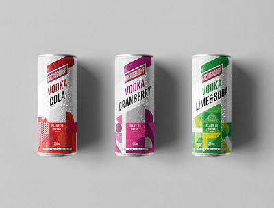 Rachmaninoff - Vodka Box Beverage Design advertising agency art beverage design box brkckroglu cola cranberry creative design drink geometric green lime new pattern pink red soda vodka