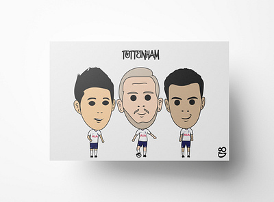 Tottenham FC Print. Tottenham FC Poster. alli football kane posters print soccer son spurs tottenham tottenham fc