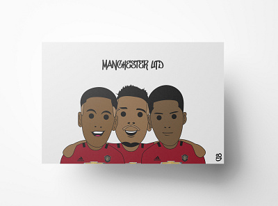 Manchester United Print. Man Utd Poster football footballer man utd manchester utd martial pogba poster print rashford soccer