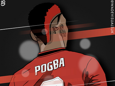 Pogba Illustration. Manchester United