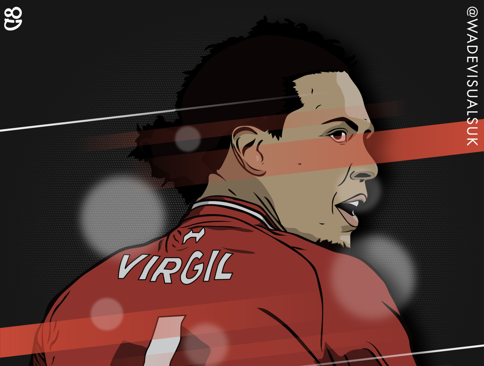 Virgil Van Dijk Illustration. Liverpool FC by Wade Visuals on Dribbble