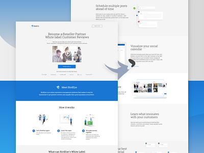 Reseller Partner & Social Publishing Product Pages customer reviews illustration product product page publishing reviews social ui ux design visual design web design white label