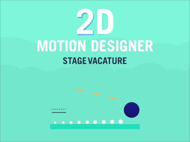 Internship 2D motion designer recruitment daily