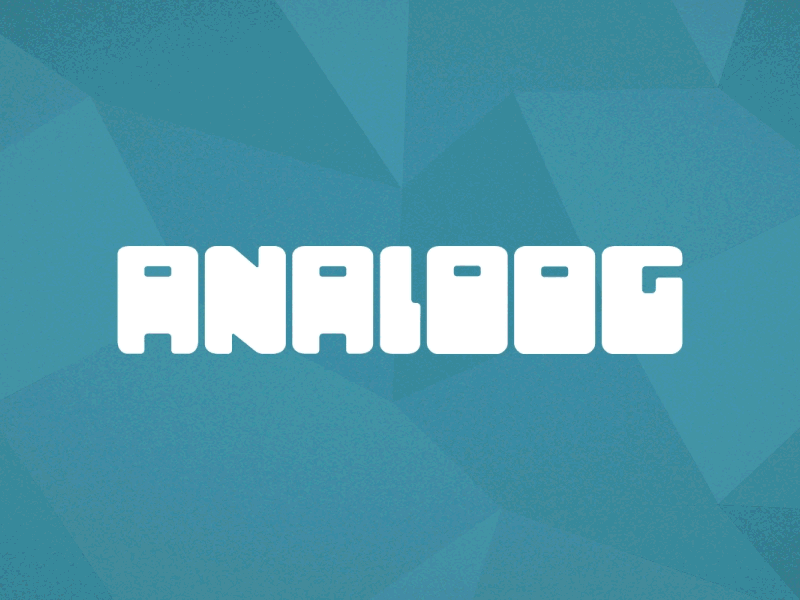 New Logo Reveal - Studio Analoog 2d animation bumper header ident identity intro logo reveal studio transition typography