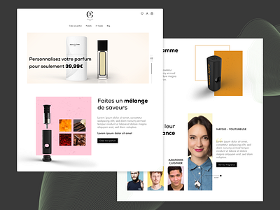 Maison21g perfumery - Homepage concept card concept creative design ecommerce figma perfume perfumery product shop smell ui
