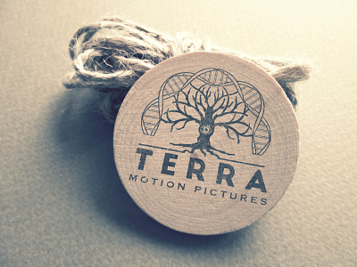 Terra Motion Pictures logo branding logo logoart logodesign mystical sacred logo tree logo tree of life vintage