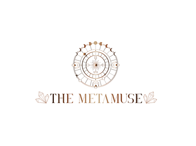 MetaMuse logo femininedesign femininelogo logo logodesign moon logo moon phases mystical