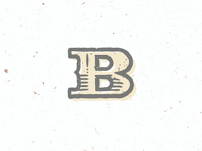 Beeeee Kind b font grunge lines logo offset texture treatment type typeface typography western