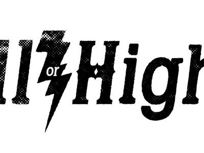 HH Logo band black halftone logo music type typography white