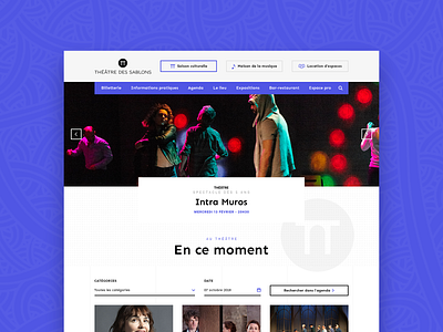 Théâtre des Sablons culture photoshop scne stage theater théâtre uiux webdesign