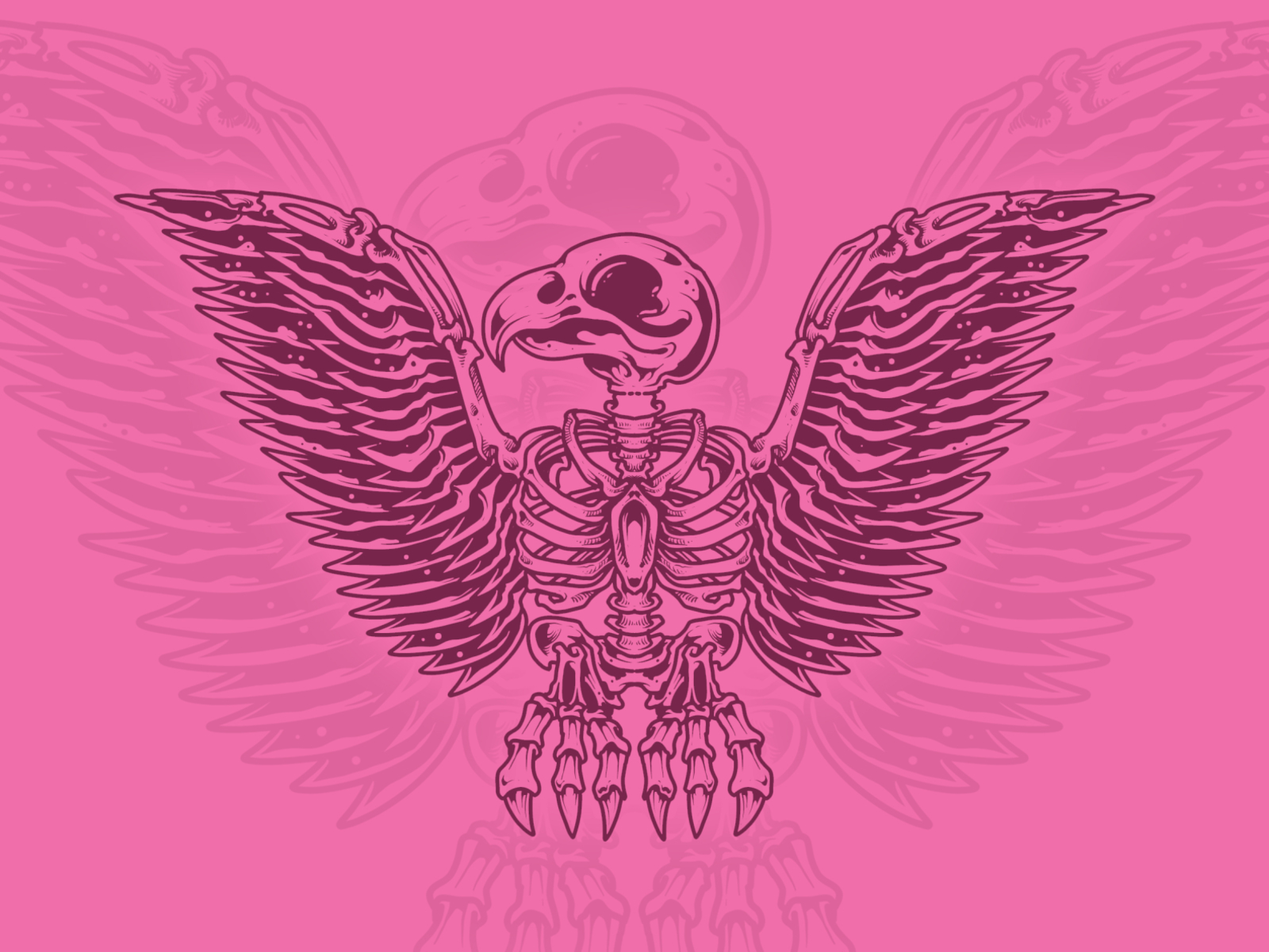 E-Dead ( skeleton eagle re work ) by GajahNakal on Dribbble