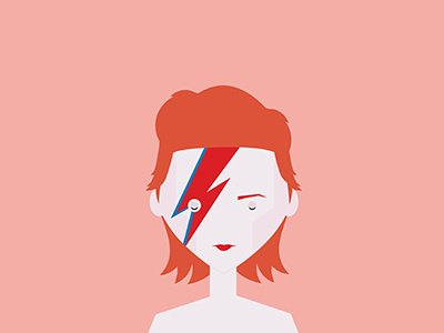 The Ziggy Stardust One david bowie illustration music icon ziggy stardust