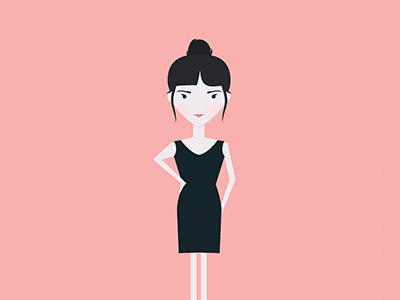 Cartoon Little Black Dress