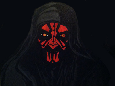 Darth Maul acrylic canvas darthmaul empire sith starwars