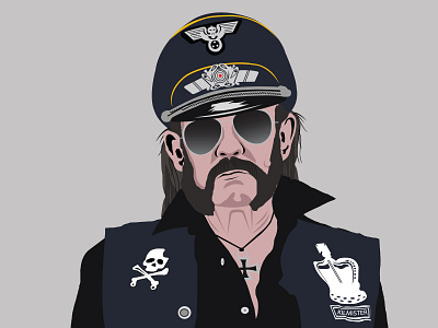 Lemmy ace of spades band illustration kilmister lemmy motorhead music rock n roll vector