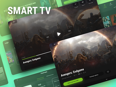 SmartTV app app design figma movie app tvapp ui ux