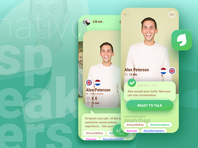Native speakers app concept