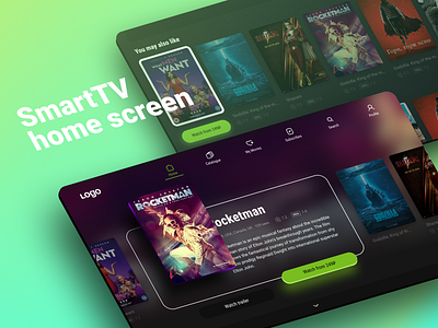 SmartTV app: main screen