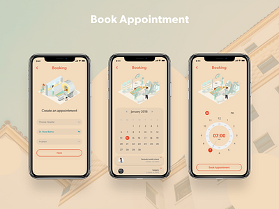 Book Appointment adobe app book appointment demo design download iphone kit ui ux xd