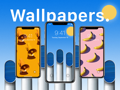 iPhone X Wallpapers adobe app demo design download iphone kit ui ux wallpapers xd