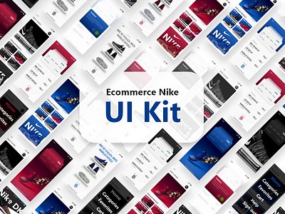 Ecommerce Nike UI Kit adobe adobe concept app demo design download ecommerce iphone kit ui ux xd