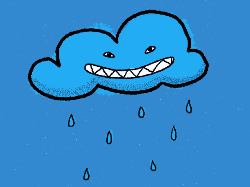 Rainy 2d animation blue blues cloud drop gif rain raining