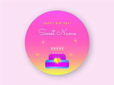 Birthday Party Badge