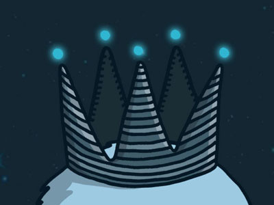 Crown of the prince of the night blue crown juliantropia light line night prince sky stars stroke