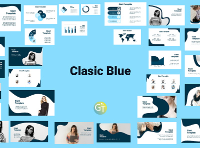 Classic Blue Free Powerpoint Template Presentation free powerpoint template powerpoint design powerpoint presentation powerpoint template ppt template
