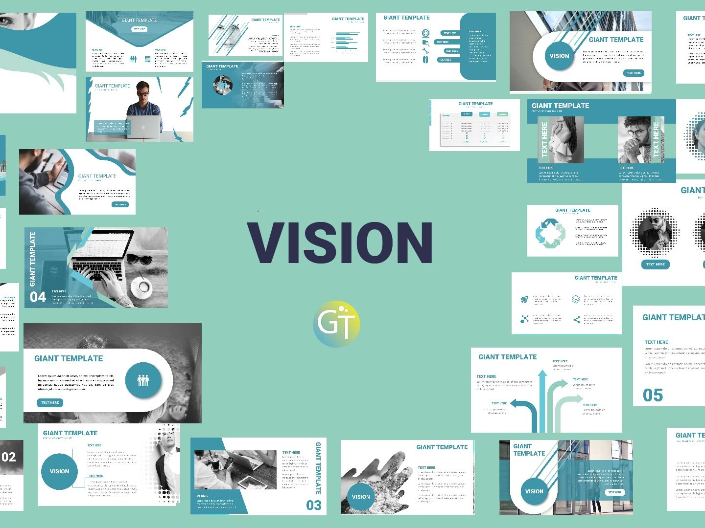 Vision Free Powerpoint Template by Giant Template on Dribbble
