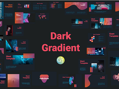Dark Gradient Free Powerpoint Download Template