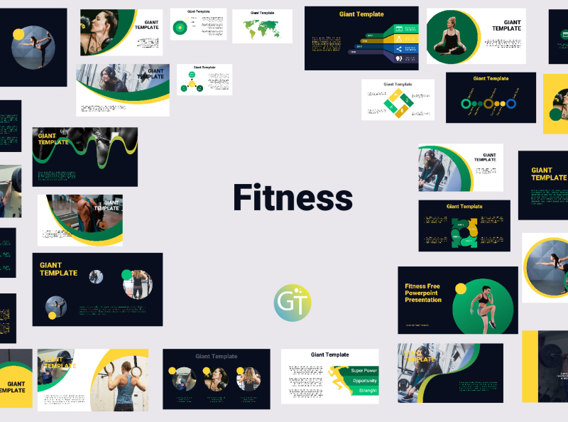 Fitness Free Powerpoint Template By Giant Template On Dribbble