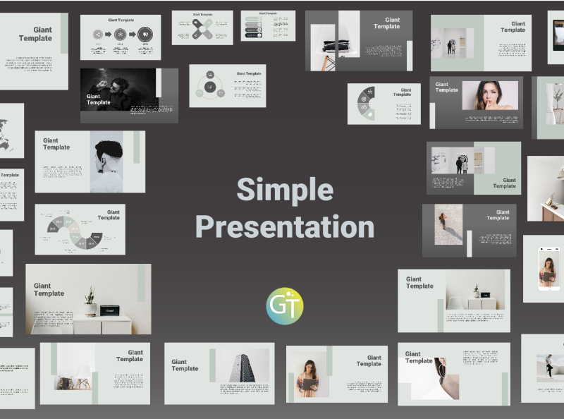 Template PPT Simple by Giant Template on Dribbble