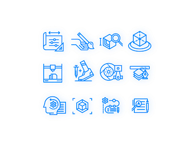 Leopoly Icons adobe illustrator blue branding clean design design flat design icon icon design icon set line art simple ui ui design vector