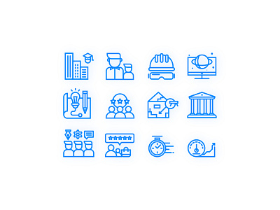 Leopoly Icons 2 adobe illustrator blue branding clean design design flat design icon icon design icon set line art simple ui ui design vector