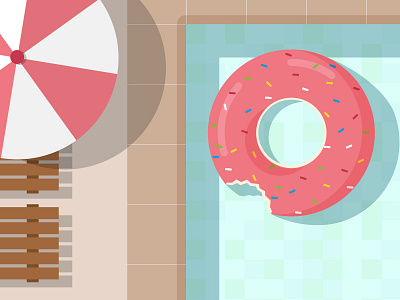 Donuts donuts inflatable buoy pool summer sunny