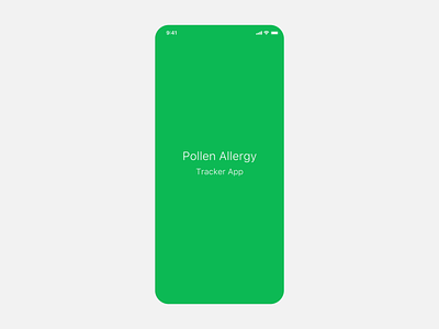 Pollen Allergy Tracker App #1 - animation allergy animation app clean dashboad design interaction interface login page pollen tracker app ui uiux ux