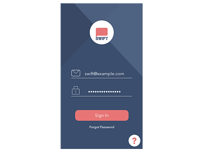 Simplistic Login Screen android ios login login screen