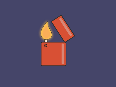 Lighter and a flame... flame illustration lighter