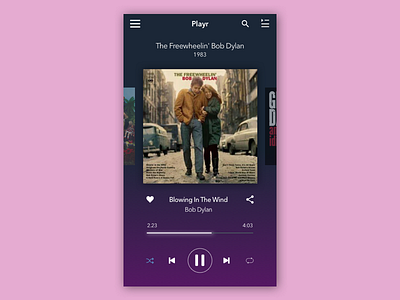 Daily UI #009 - Music Player