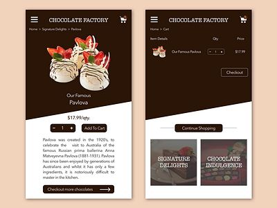 Daily UI #012 - Single Product chocolate dailyui human computer interaction product page single product ucd principles user centred design ux