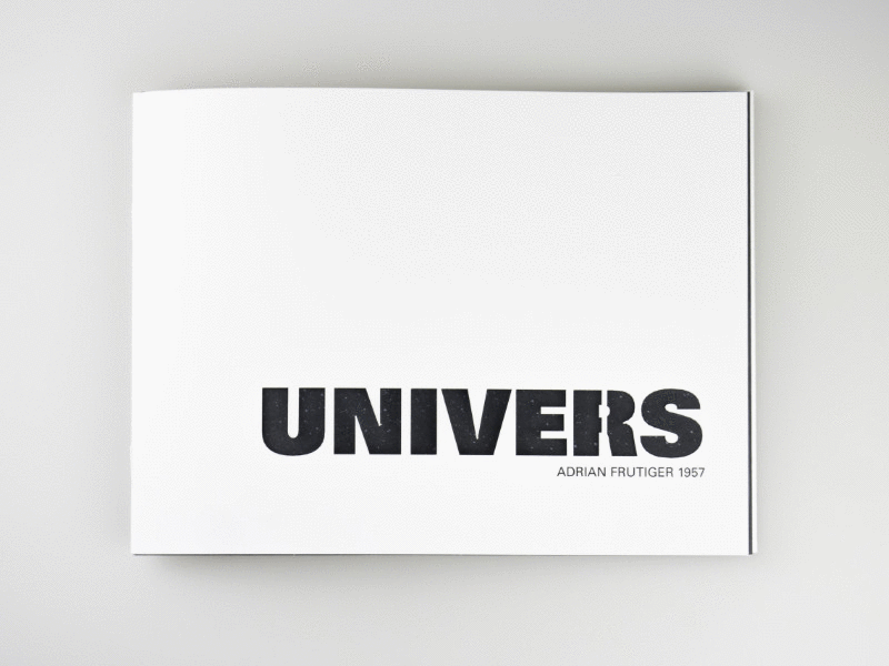 Univers Specimen Booklet