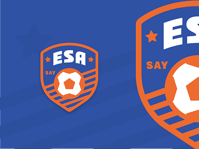 Eastgate Soccer Association Final badge blue cincinnati eastgate fcc football logo orange soccer