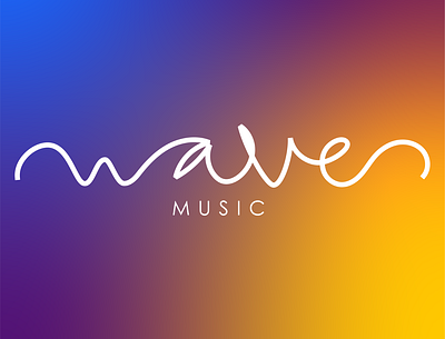 Logo for streaming music app branding design lettering logo typography vector