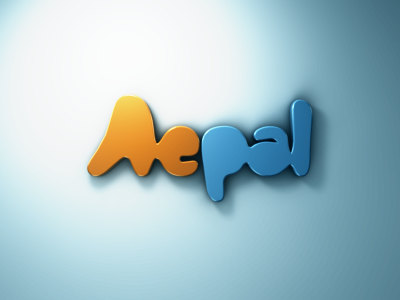 Aepal Logo 3D 3d design extrude fresh logo warm