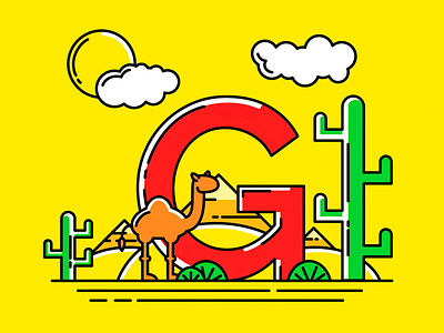 Letter G design illustration vector